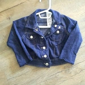 **LAST CHANCE!! Guess Baby Snap Up Faux Denim Jacket 6-9 Months